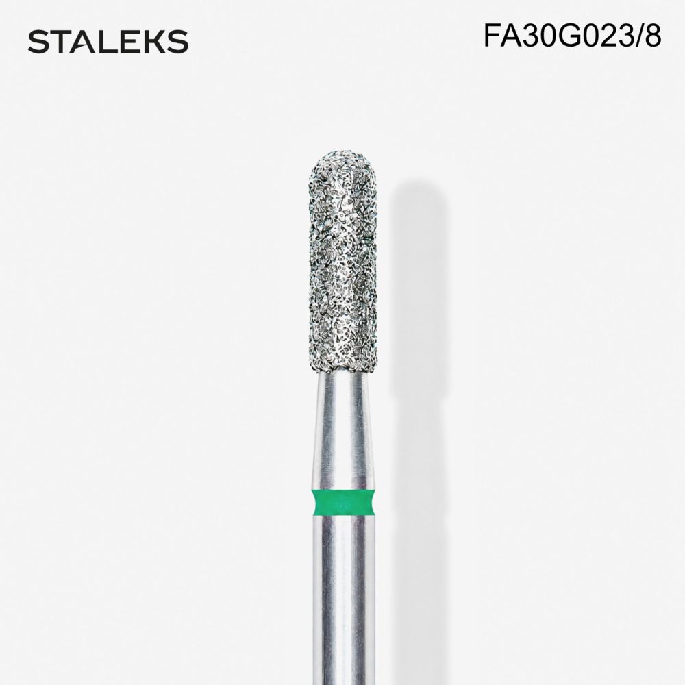 Staleks green diamond rounded cylinder bit - 2