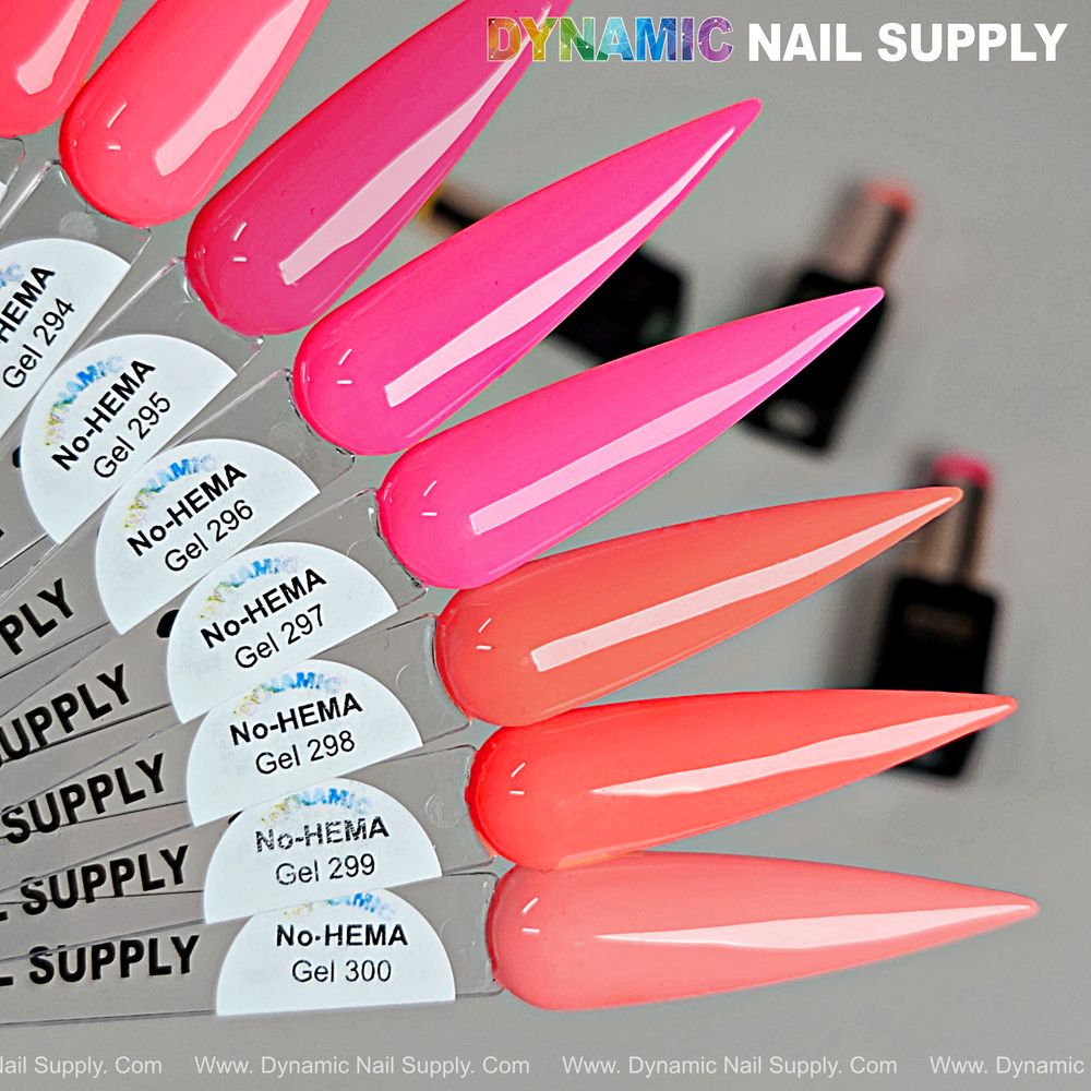 No-HEMA neon gel polish bottles - 3