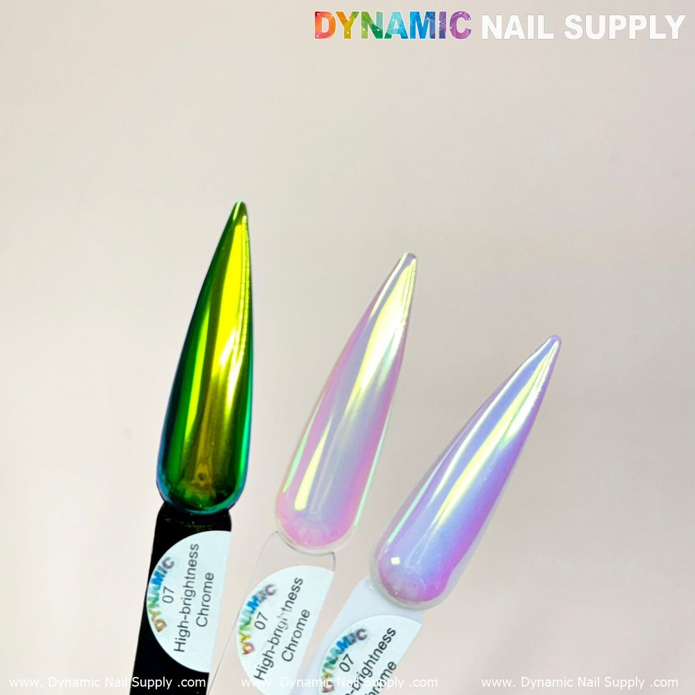 mermaid iridescent chrome nail powder jar - 5