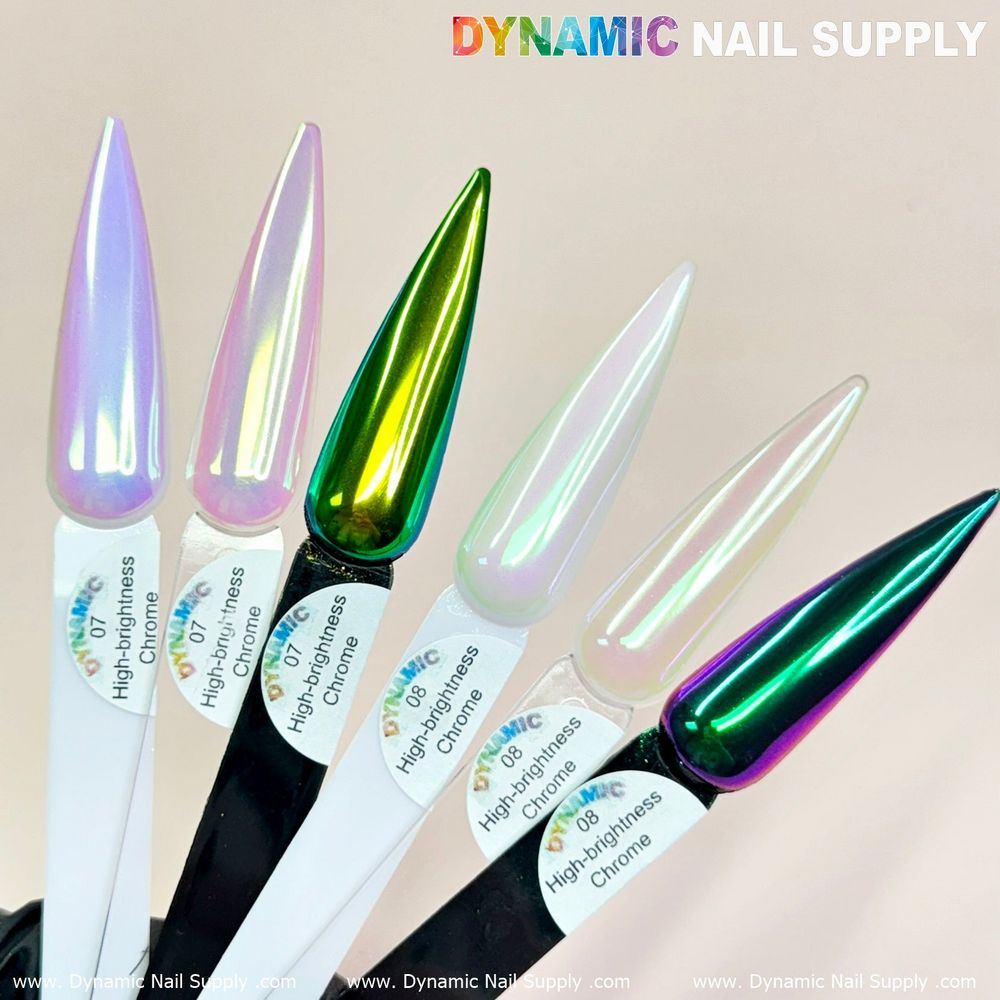 mermaid iridescent chrome nail powder jar - 6